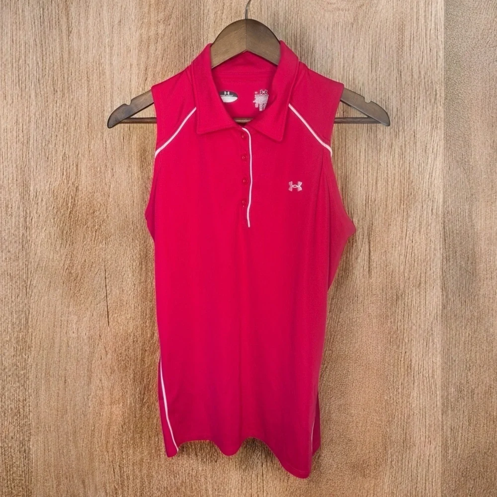 Under Armour Women's Golf Polo/ Activewear Tank Top - Picture 1 of 5